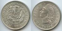 Dominikanische Republik Dominican Republic Un Peso Silber (1 Peso) GS877 - 100th Anniversary of the Restoration of the Republic - Indian woman -