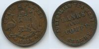 Australien New South Wales One Penny 1857 G11783 - Sydney Hanks & Compy. Tea mart - SEHR RAR Australia VF+