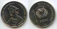 Dominikanische Republik 1 Peso G12413 - Christopher Columbus - Discovery and Evangelization of America -