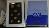 Frankreich Offizieller Kursmünzensatz 2002 GN1532 - Original Proof PP KMS Coins Mint Set France Proof in original Mappe