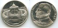 Vatikan Italien-Kirchenstaat Bronzemedaille versilbert M3561 - Rom Petersplatz Papst Johannes Paul II. -