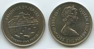 Jersey 25 Pence GS828 - 25th anniversary of Accession of Queen Elizabeth II. -