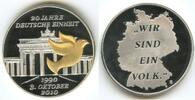Deutschland Bundesrepublik Silbermedaillle M#5690 - 10 Jahre Deutsche Einheit 1990-2010 -