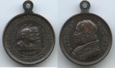 Vatikan Bronzemedaille M3730 - Papst Pius IX. 1846-1878 Rom Apostell Petrus & Paulus -