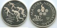 Ungarn Magyar Népköztársaság 500 Forint Silber GS1263 - Winter Olympics Sarajevo 1984 Hungary Cross Country Skiers -