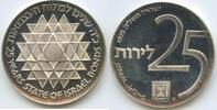 Israel 25 Lirot Silber GS1042 - 25th Anniversary of Israel Bond Program -