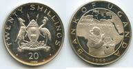 Uganda 20 Shillings Silber GS1093 - Visit of Pope Paul VI. Papstbesuch -