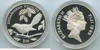 Fidschi-inseln Fiji 10 Dollars Silber GS1170 - Bird Streaked Fantail Proof -