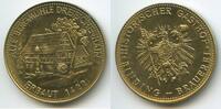 Deutschland Frankfurt am Main Bronzemedaille GY1185 Biermarke Alte Bergmühle Dreieichenhain - Binding-Brauerei Hist. Gasthof -