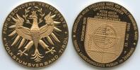 Österreich Tirol Innsbruck Große Verdienstmedaille vergoldet GX757 - Volkstumsverband - Tiroler Landeskundliches Museum im Zeughaus -