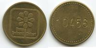 Deutschland Bundesrepublik Baden-Württemberg Wertmarke, Jeton, Token, Kontrollmarke T606 - Blumen Großmarkt Stuttgart - Nr. eingeschlagen - 10456 -
