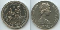 Insel Man One Crown (1 Crown) G0189 - Runners Olympiad Los Angeles Isle of Man -