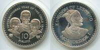 Lesotho 10 Maloti Silber GS322 - International Year of the Child - Moshoeshoe II. -