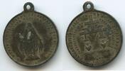 Religiöse Medaille Wallfahrtsmedaille M3679 - Alte wundertätige Medaille Madonna Herz Jesus -