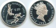 Cook Inseln 20 Dollars G2017 - Olympic Games Atlanta 1996 Sprinter Läufer Cook Islands -