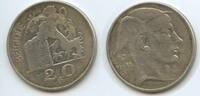 Belgien Königreich 20 Francs Silber M#6641 - Belgique Leopold III. 1934-1951 - Mercury Belgian Lion -