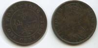 Hong Kong One Cent G6593 - Britisch Colony Queen Victoria -