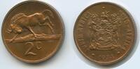Südafrika 2 Cents G3153 - Weißschwanzgnu South Africa Suid-Afrika -