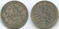 Deutsches Reich Kaiserreich 1 Mark Silber G4738 - Wilhelm I. 1871-1888 Germany Empire -