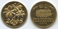 Österreich Tirol Austria Glücksbringer Glücksmünze Neujahrsmünze L1990 - Grand Hotel de L´Europa Tyrol Innsbruck - Glücksklee -