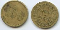 Deutsches Reich Baden 100 Pfennig Flaschenmarke Biermarke G13456 - Brauerei Warthausen Wertmarke -