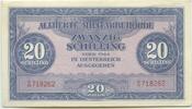 Österreich Allierte Militärbehörde 20 Schilling 1944 GB150 - Banknote Austria Allied Occupation Paper Money Fast unzirkuiert