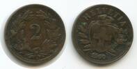 Schweiz Eidgenossenschaft 2 Rappen G3337 - Federal State Switzerland Suisse Confoederation Helvetia -