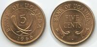 Uganda Five (5) Cents G1292 - Elefanten-Stoßzähne -