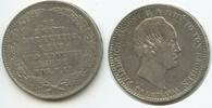 Sachsen-Albertinische Linie 1/3 Taler Silber G6871 - RAR Auf den Tod von Friedrich August II. 1836-1854 -