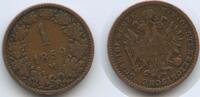 Italien Lombardei Venetien 1 Kreuzer 1859 M Mailand G9858 - Franz Joseph I. 1848-1916 Austria Lombardy Milano