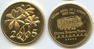 Österreich Tirol Austria Glücksbringer Glücksmünze Neujahrsmünze L2379 - Grand Hotel de L´Europa Tyrol Innsbruck - Glücksklee -