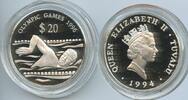 Tuvalu 20 Dollars G2003 - Schwimmer Olympic Games 1996 Proof -