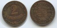 Sachsen-Coburg-Gotha 2 Pfennige G14222 - Ernst II. 1844-1893 -