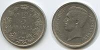 Belgien Königreich 5 Francs - Un Belga G9016 - RAR Albert I. 1909-1934 Belgie Belgium -