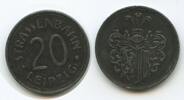 Deutsches Reich 20 Pfennig Notgeld T416 - Germany Leipzig Straßenbahn Tram-Token -