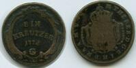 RDR Österreich Vorderösterreich 1 Kreuzer 1772 G Günzburg G5296 - RDR Burgau Maria Theresia 1740-1780 F+