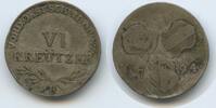 RDR Vorderösterreich Burgau Österreich 6 Kreuzer 1794 H G14403 - Franz II. (I.) 1792-1835 Further Austria F-VF