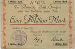 Deutsches Reich Weimar 1 Million Mark Notgeld GB134 - Amtskörperschaft Saulgau Banknote Paper Money -