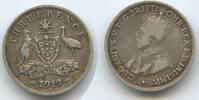 Australien Three Pence Silber (3 Pence) G3097 - George V. 1910-1936 Känguru-Strauß Australia -