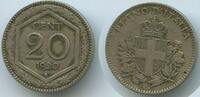 Italien Königreich 20 Centesimi G3616 - RAR Vittorio Emanuele III. 1900-1946 Italy -