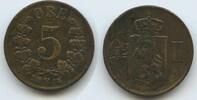 Norwegen 5 Öre (5 Øre) G2355 - Oscar II. 1872-1905 Norge Norway -