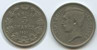Belgien 5 Francs (5 Frank) G9014 - Un Belga - Belgium Albert I. 1909-1934 -