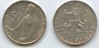 Czechoslovakia 50 Korun Silber G1800 - Slovak Uprising 1944 -