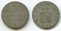 Sachsen-Albertinische Linie ½ Neugroschen (5 Pfennig) G6967 - König Friedrich August II. 1836-1854 -