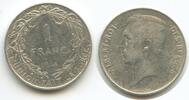 Belgien Königreich 1 Franc Silber H0022 - Des Belges Albert I. 1909-1934 Belgium -