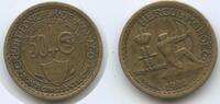 50 Centimes 1924 Monaco Fürstentum G11354 - Principality of Monaco Louis II. 1922-1949 Herkules Sehr Schön +