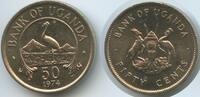 Uganda Fifty (50) Cents G15923 - Kranich -
