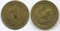 Belgien Medaille Wertmarke April 1935 GX1171 - Onpartijdigheid, Eensgezindheid 1 de Dag Jeton Token VF-EF, Fleck