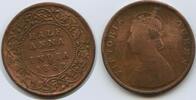 Indien Britisch Half Anna G6241 - Queen Victoria India British -