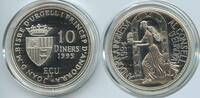 Andorra 10 Diners Silber G0450 - Council of Europe 1995 ECU Joan Martí i Alanis -